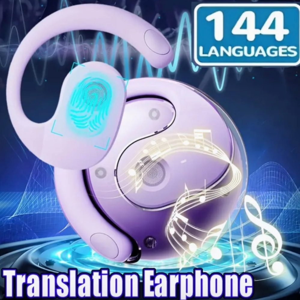 G310 AI Translation 144+ Languages Headset Real-time Two-way Translation Purple